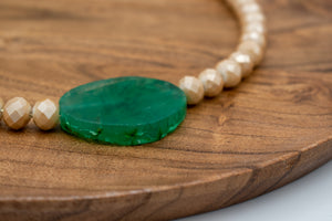 closeup of Bahama Sky Necklace