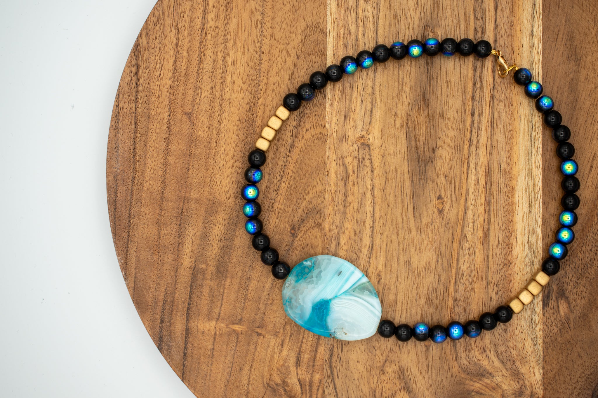 Bahama Breeze necklaces on table