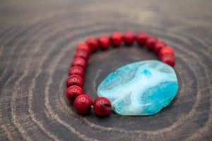 Blue Agate Marrakesh Bracelet