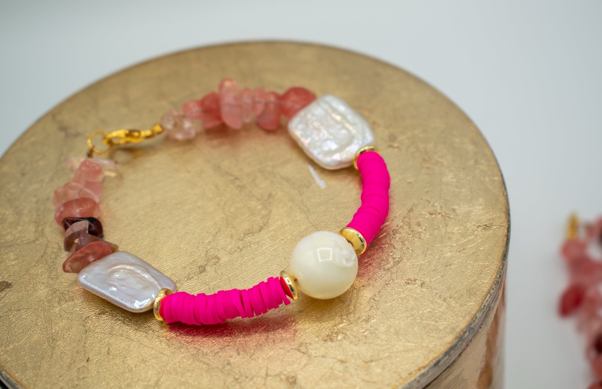 Bahama Mama Sunset Kiss bracelet on table 