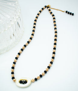 Evening Gold and Black necklace