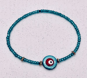 Blue Evil Eye Protection Bracelet