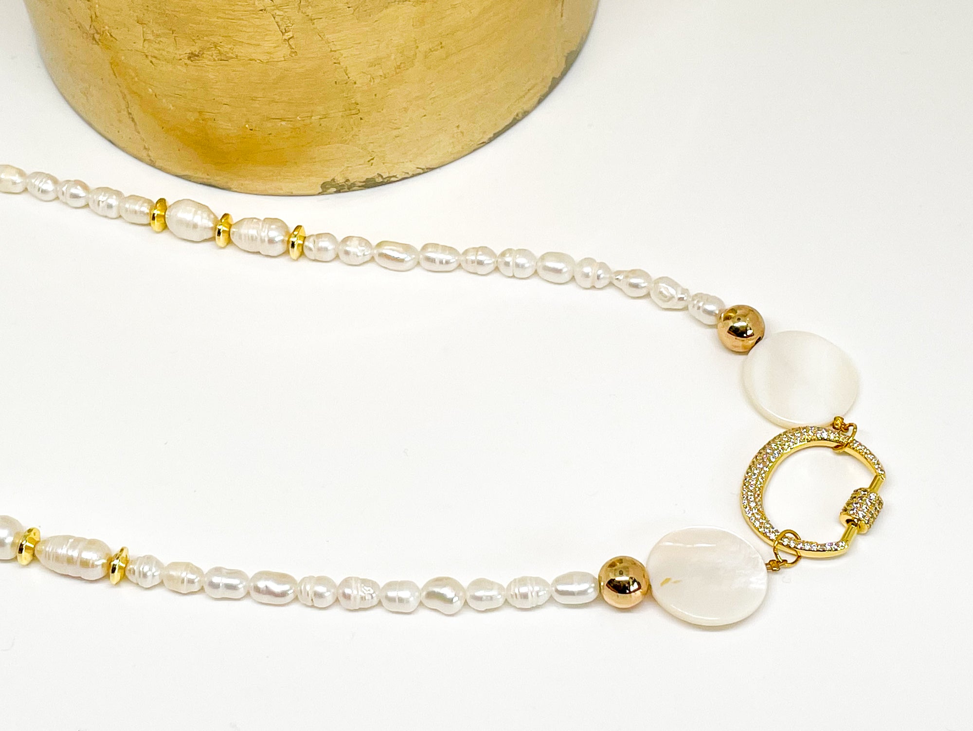 view of Upside down Pearl necklace